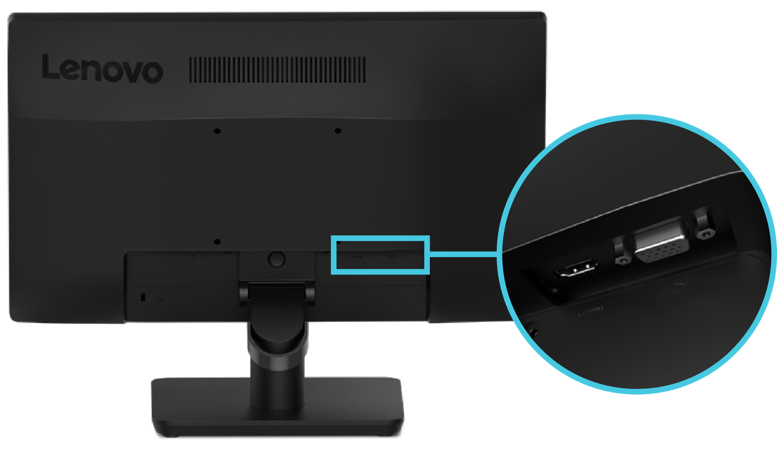 Lenovo - D19-10 18.5" Inch 1366 X 768 Pixels Led Hd Monitor - Image 3