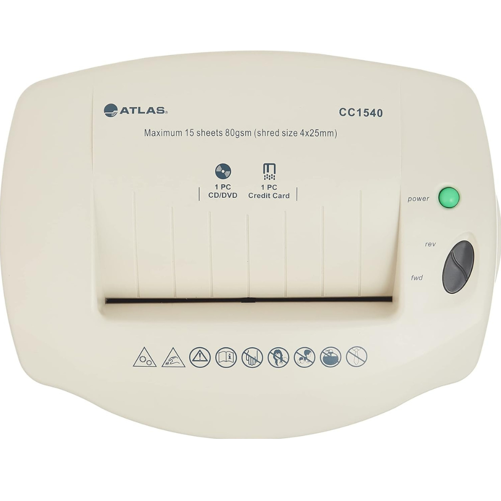 Atlas CC1540 15-sheet paper shredder