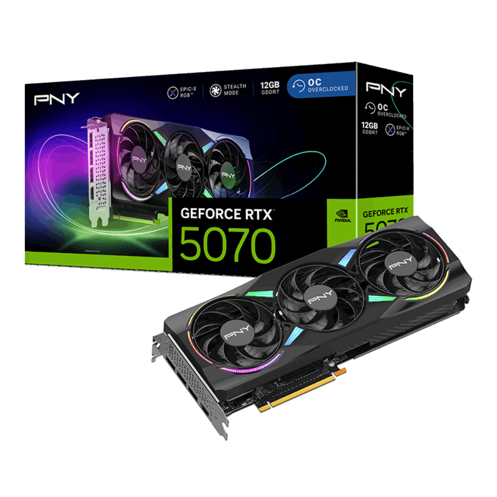 PNY GeForce RTX™ 5070 ARGB EPIC-X RGB OC