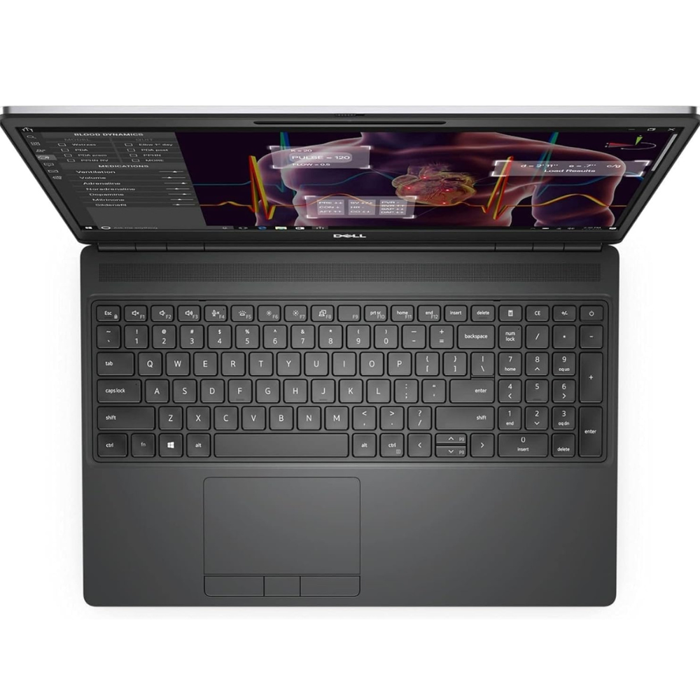 Dell Precision 7550 15.6" 10th Gen Intel Core i7 processor, 16GB RAM, 512GB SSD, and dedicated 4GB professional graphics - Windows 11 Pro - Image 2