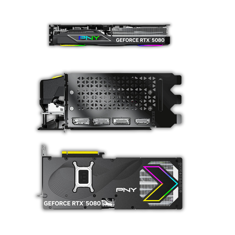 PNY - NVIDIA GeForce RTX™ 5080 OC Triple Fan, 16GB GDDR7 Graphics Card - Image 3