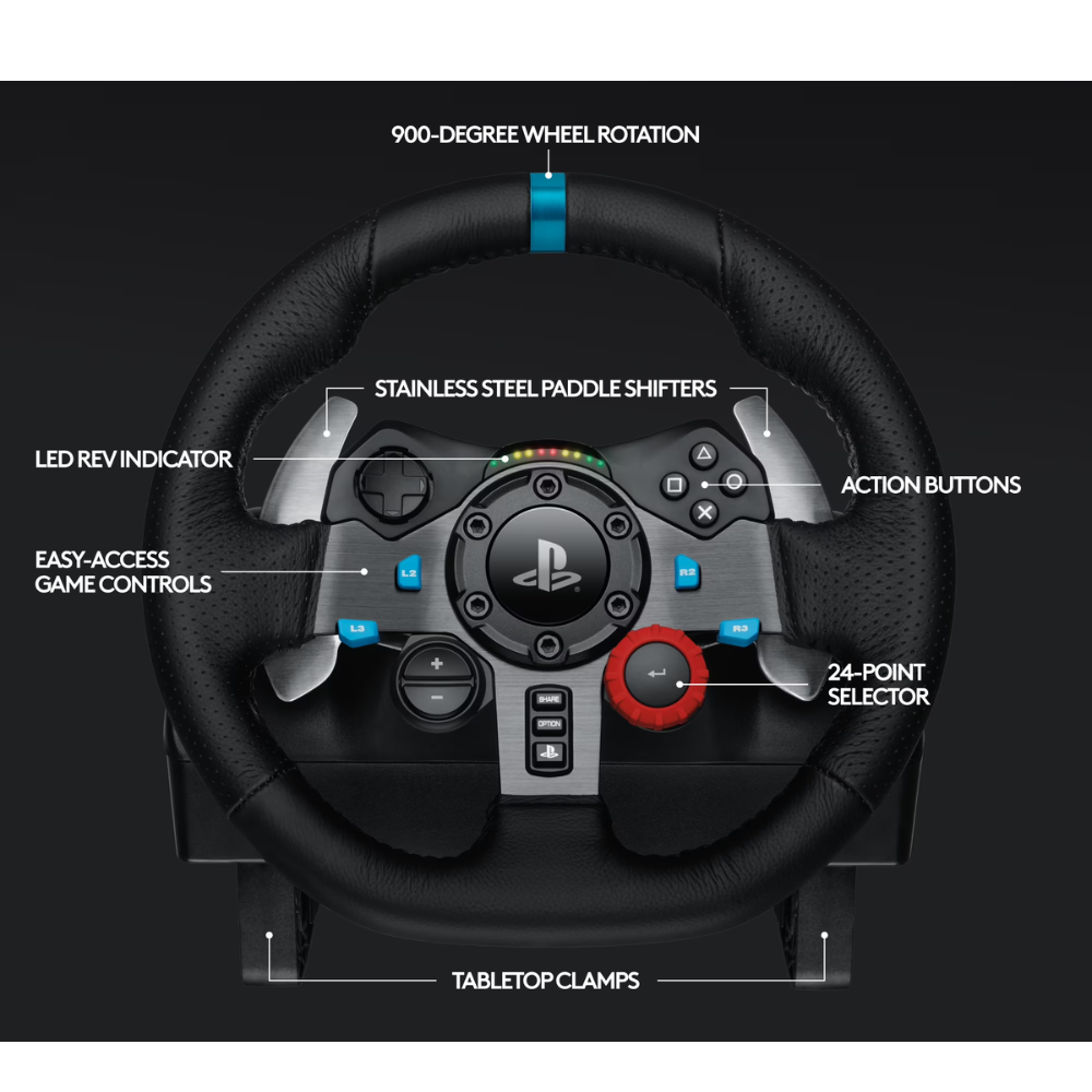 Logitech G29 Driving Force Steering Wheel & Pedals - Image 3
