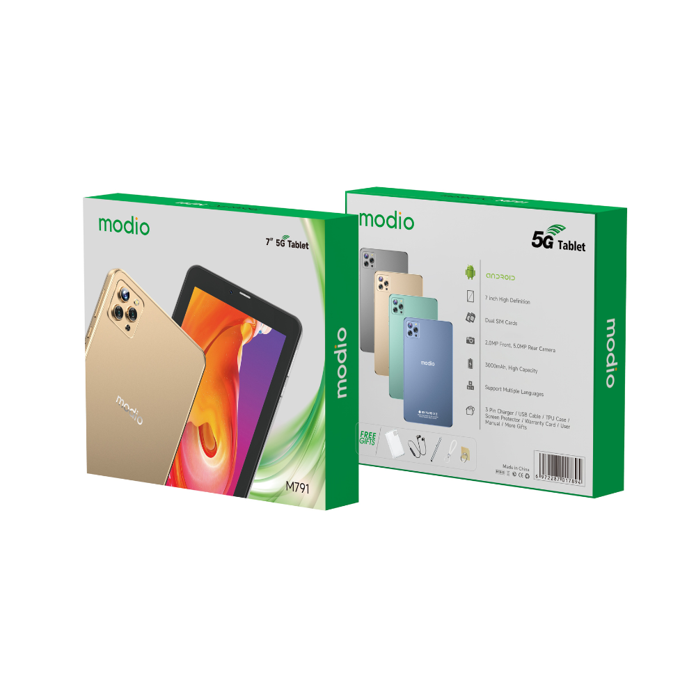 Modio M791 – 8" Android Tablet, 6GB RAM, 256GB Storage