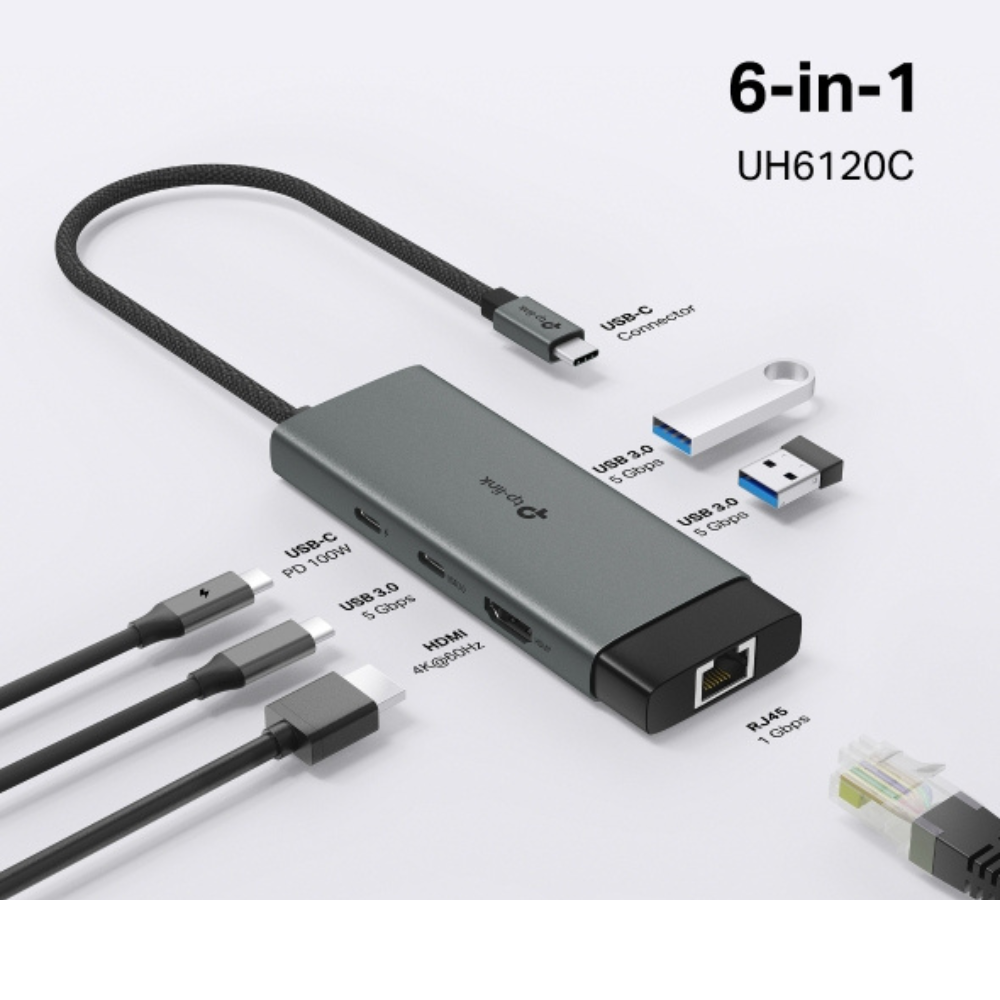 TP-Link UH6120C 6-in-1 USB Type-C Hub