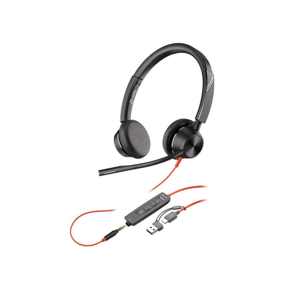 Poly Blackwire 3325 Microsoft Teams Certified Stereo Headset - Image 2
