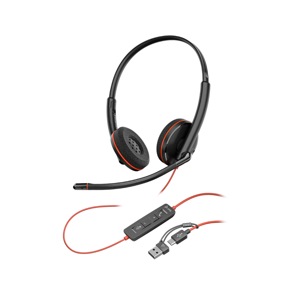 Poly Blackwire 3220 Stereo USB-C Headset - Image 2