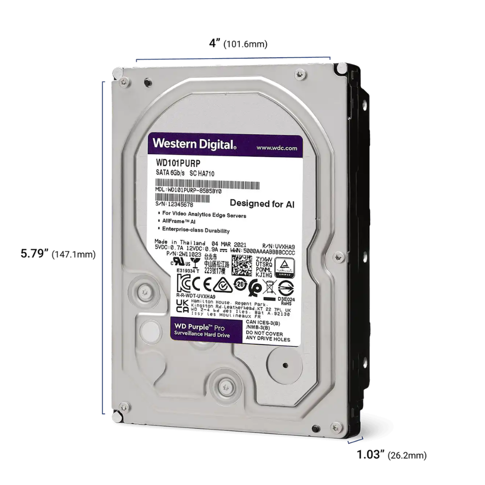 WD Purple 10TB Surveillance Hard Drive in Nairobi