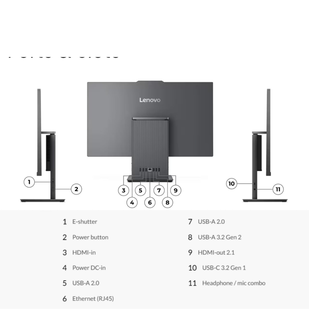 Lenovo IdeaCentre AIO 24IRH9 Intel Core i7-13620H 13th Gen - 16GB RAM, 512GB SSD, 23.8" FHD - Image 4