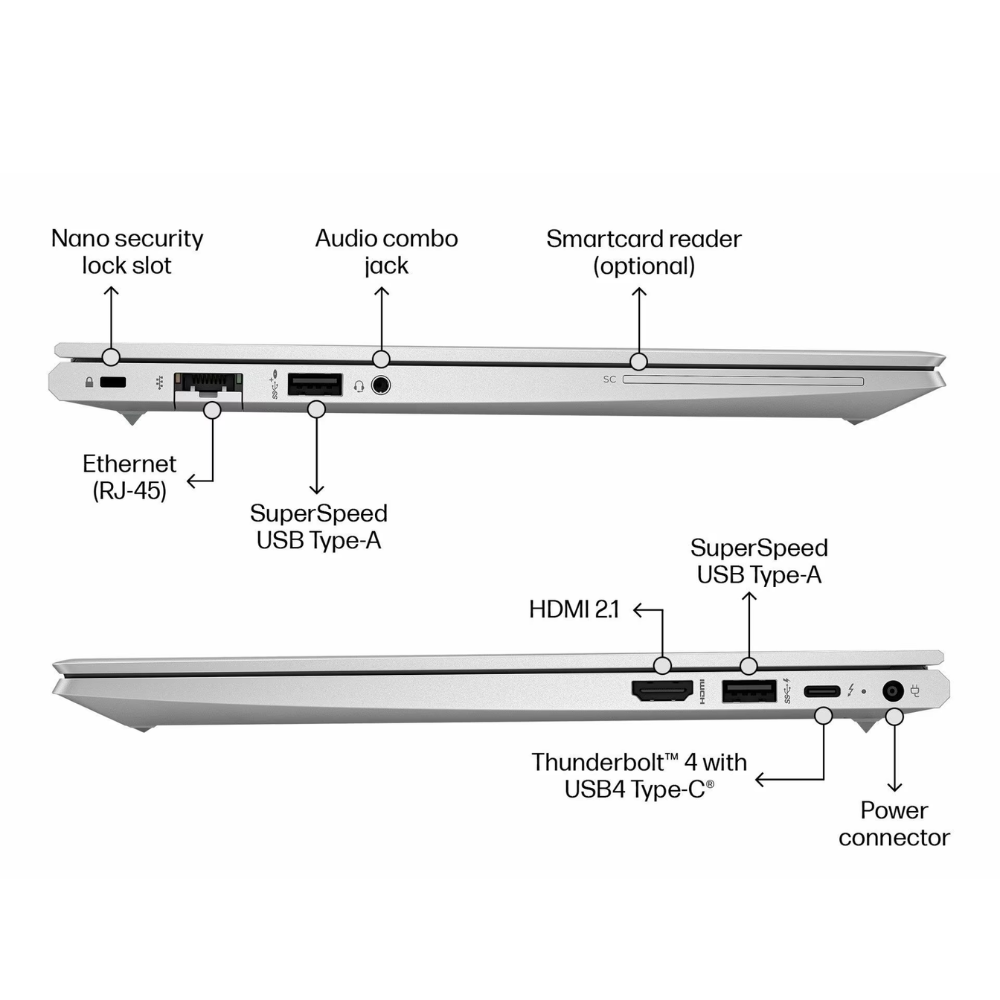 HP ProBook 630 G10 Laptop Intel Core i7-1355u 13th Gen - 16GB RAM, 512GB SSD, 13.3" FHD Touchscreen, Windows 11 Pro - Image 3